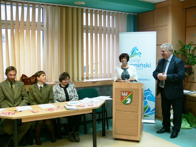 Uczestników konkursu powitał Władysław Kocaj, wicestarosta Koniński