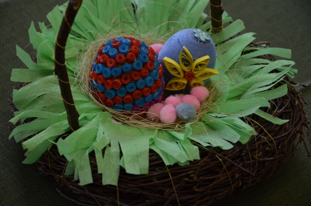 Pisanki wielkanocne przygotowane przez uczniów ZSE-U w Żychlinie