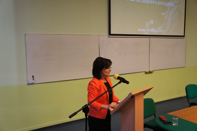 Powiat Koniński podczas konferencji reprezentowała Małgorzata Waszak – Starosta Koniński