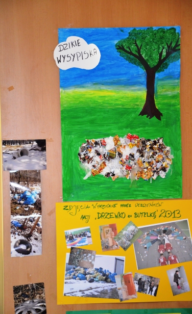Prace uczestniów akcji Drzewko za butelkę