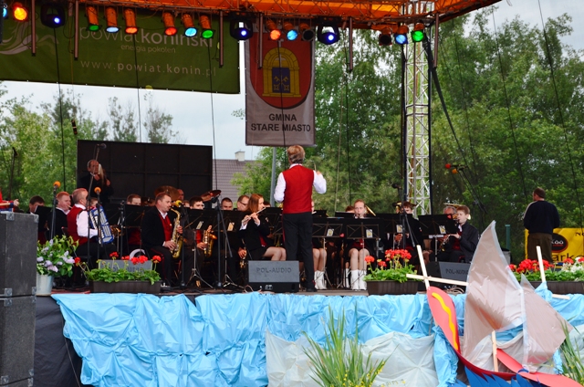 14. Wielkie Ruszenie Gmin Powiatu Konińskiego - występ Orkiestry Dętej Quantum z Rychwała