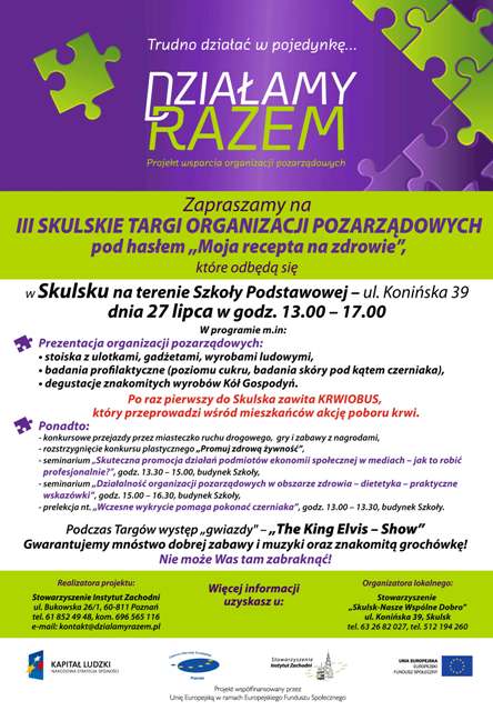 Plakat – III Skulskie Targi Organizacji Pozarządowych