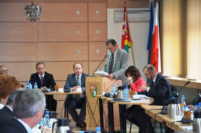 Wystąpienie Radzisława Kozłowskiego - Skarbnika Powiatu