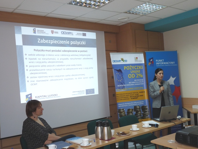 Magdalena Nowak ze Stowarzyszenia Ostrowskie Centrum Wspierania Przedsiębiorczości omówiła zasady mi