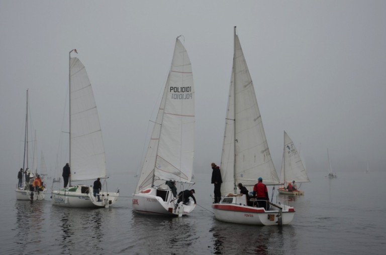 Uczestnicy Zimowych Regat Barbórkowych