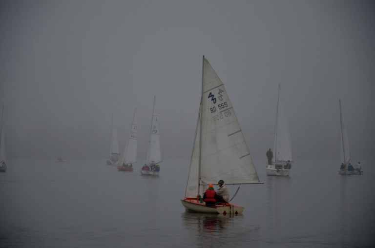 Uczestnicy Zimowych Regat Barbórkowych
