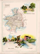 Powiat koniński Guberni Kaliskiej - mapa