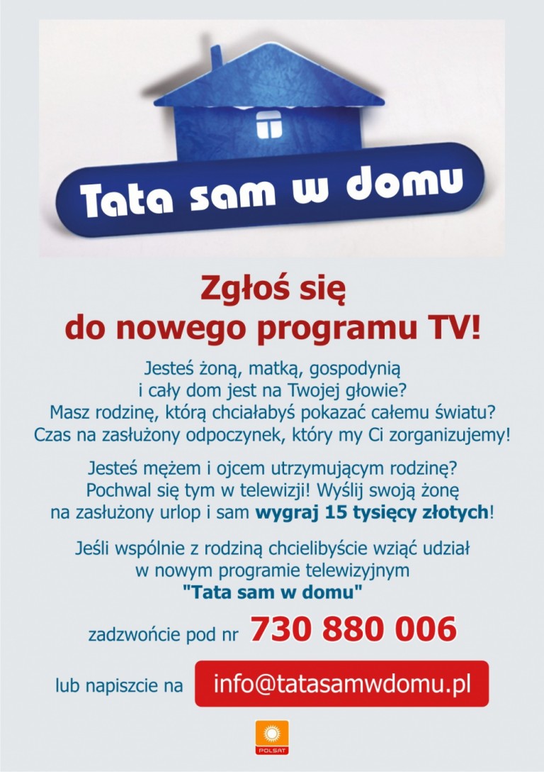 "Tata sam w domu"