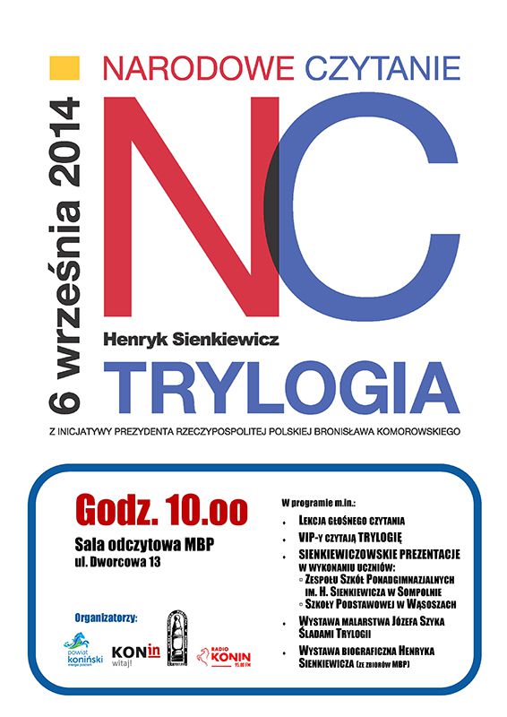 Narodowe Czytanie "Trylogii" Henryka Sienkiewicza