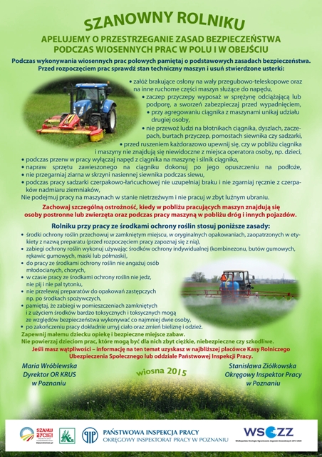 Apel dyrektora oddziału regionalnego w Poznaniu oraz okręgowego inspektora pracy w Poznaniu