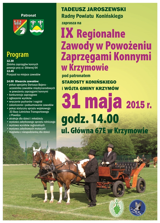 IX Regionalne Zawody w Powożeniu Zaprzęgami Konnymi w Krzymowie