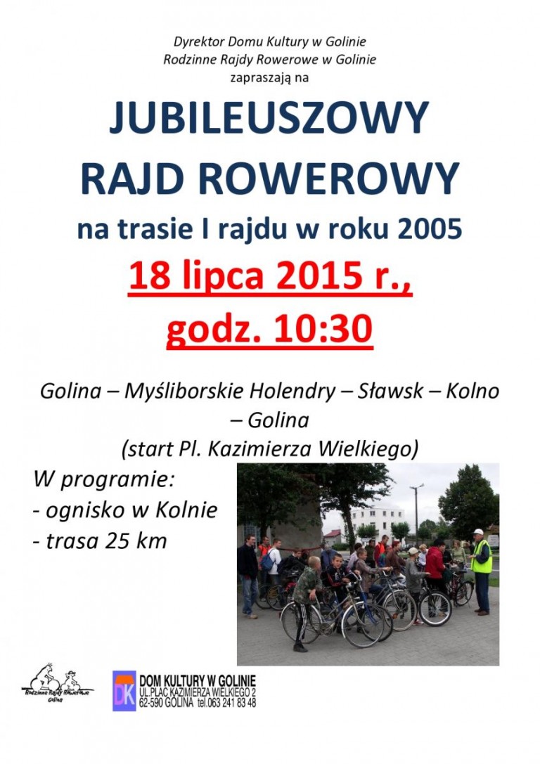 Rowerowe zmagania w Golinie