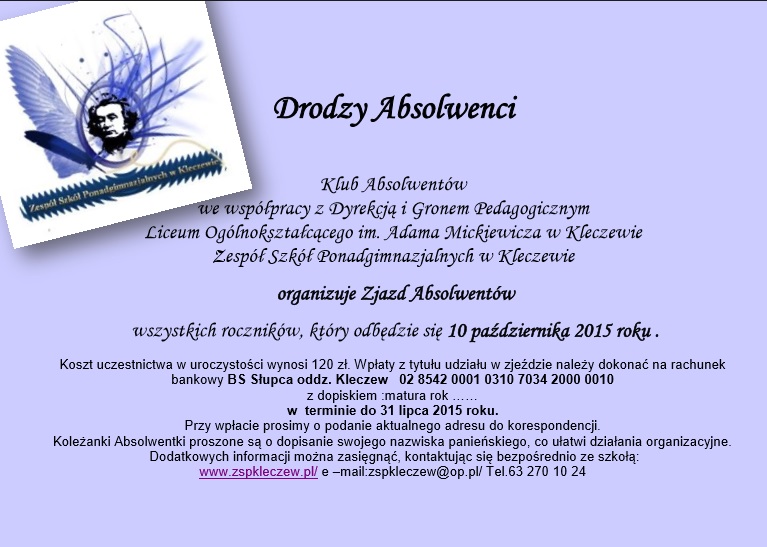 Zjazd absolwentów w Kleczewie