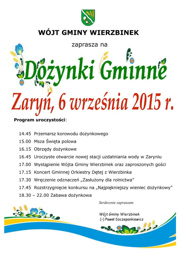 Podziękują za dary ziemi