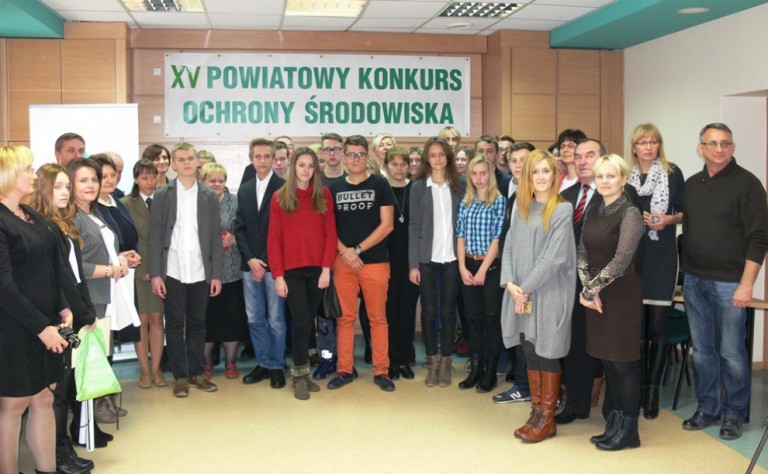 Uczestnicy XV Powiatowego Konkursu Ochrony Środowiska