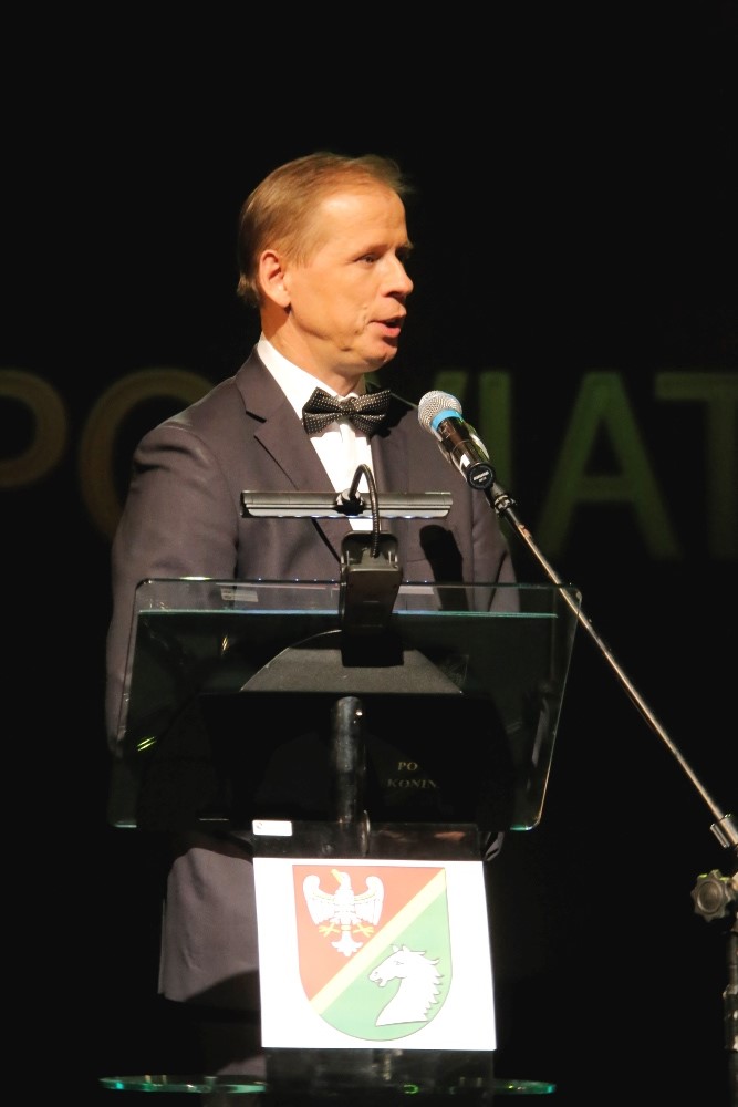 oraz Janusz Stankiewicz, przewodniczący Rady Powiatu Konińskiego