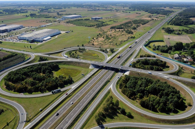 Autostrada A2, węzeł Modła