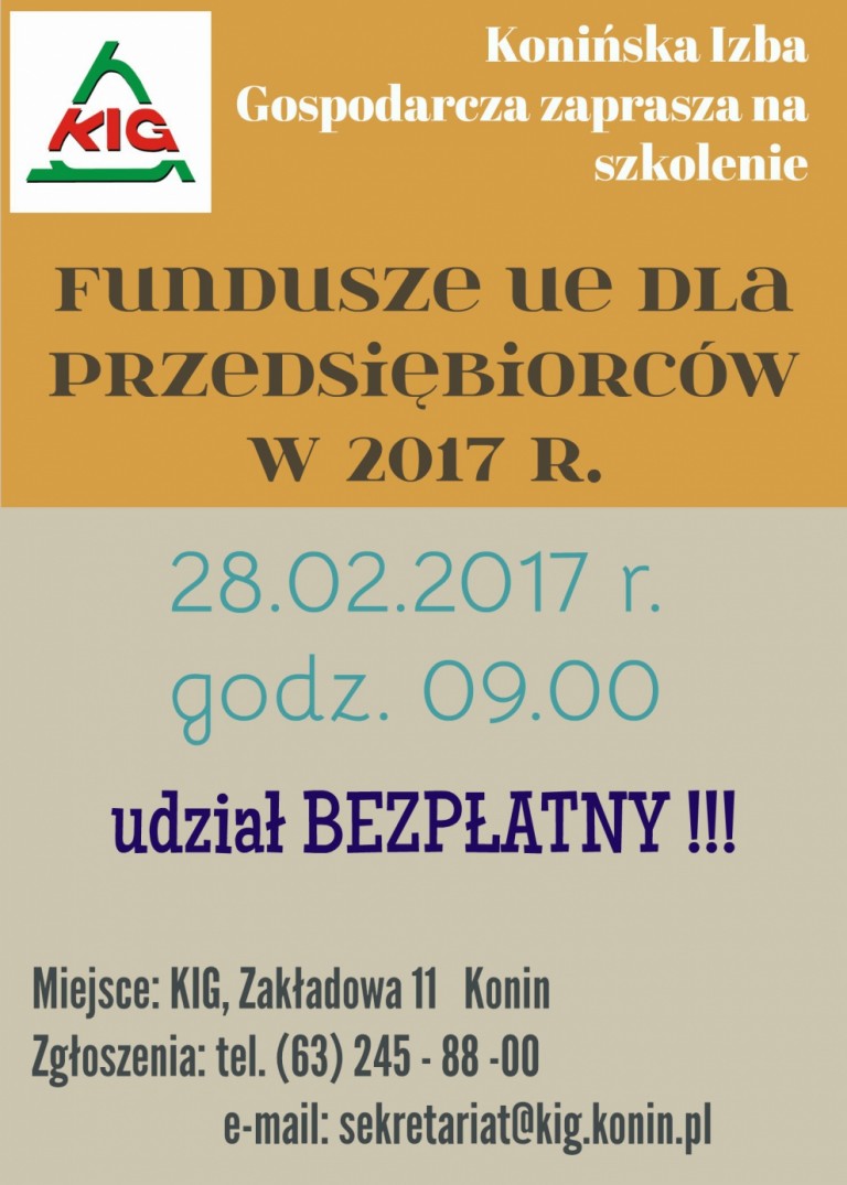 Fundusze Unii Europejskiej dla przedsiębiorców w roku 2017