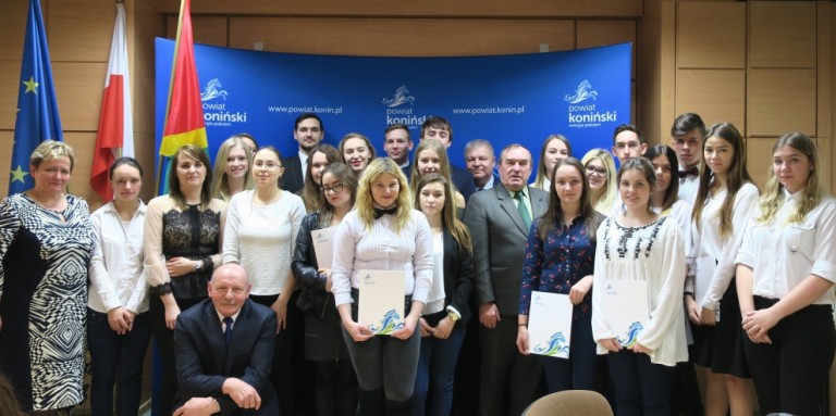 Stypendyści Zespołu Szkól Ekonomiczno-Usługowych w Żychlinie