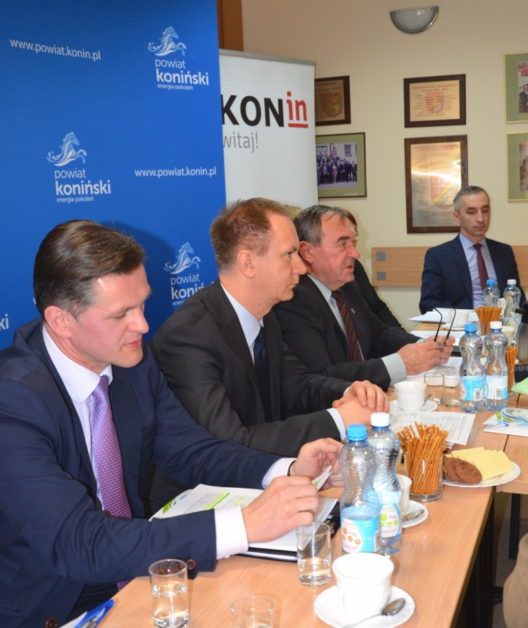 Konferencja prasowa Starosty Konińskiego