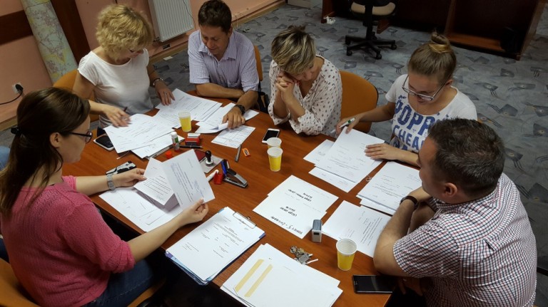 Trening zespołu akcji kurierskiej