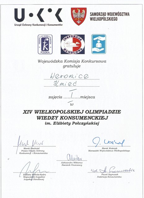 Olimpiada Wiedzy Konsumenckiej w Poznaniu