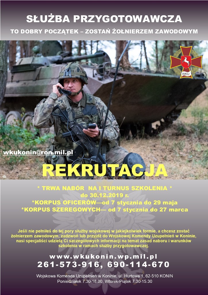 Ruszył nabór do służby przygotowawczej