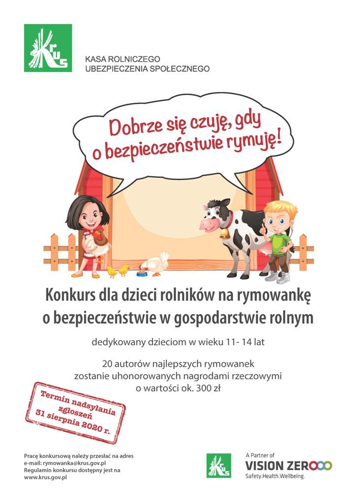 Dobrze się czuję, gdy o bezpieczeństwie rymuję!