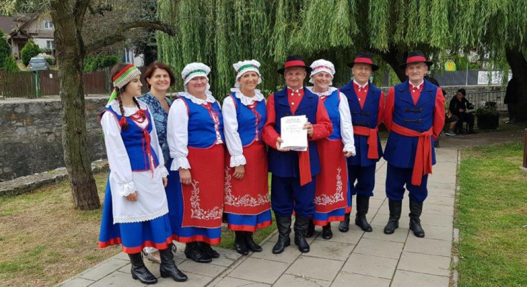 Zespół z Wierzbinka na Festiwalu w Kazimierzu Dolnym