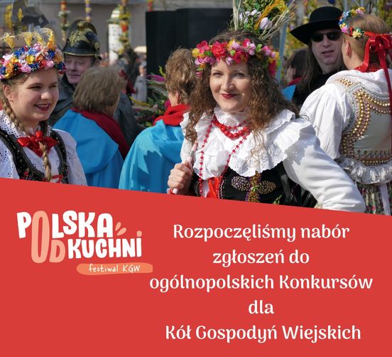 grafika promująca ogólnopolskie konkursy dla Kół Gospodyń Wiejskich