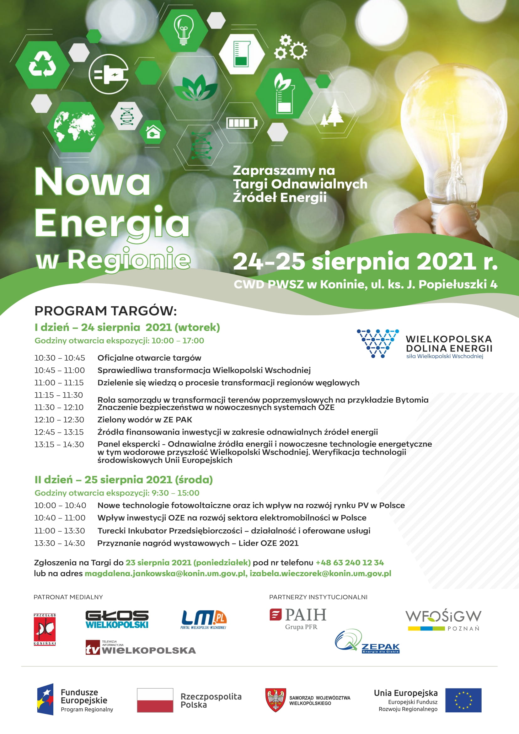 Plakat promujący Targi Odnawialnych Źródeł Energii
