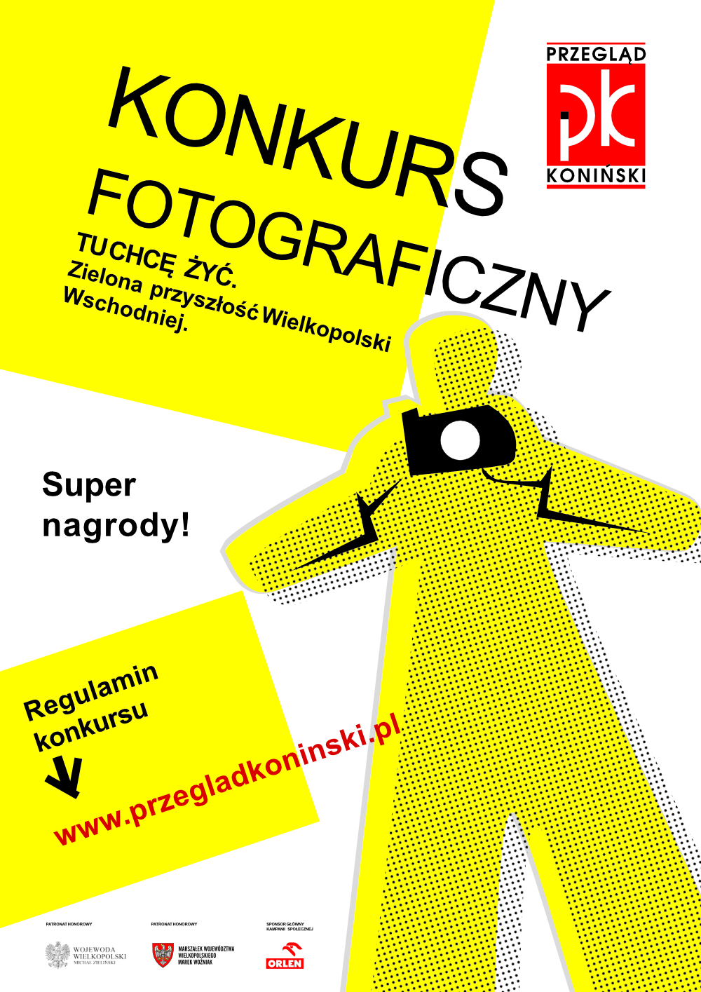 Plakat promujący onkurs fotograficzny "Tu chcę żyć!"