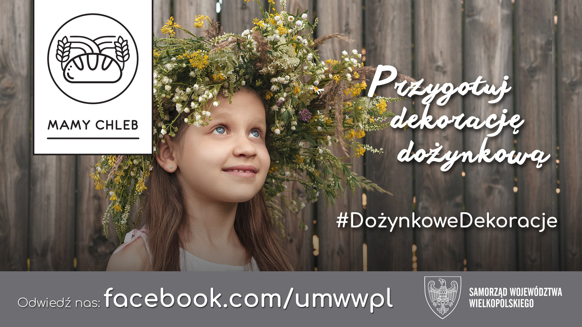 grafika promująca internetową odsłonę Dożynek Wielkopolskich
