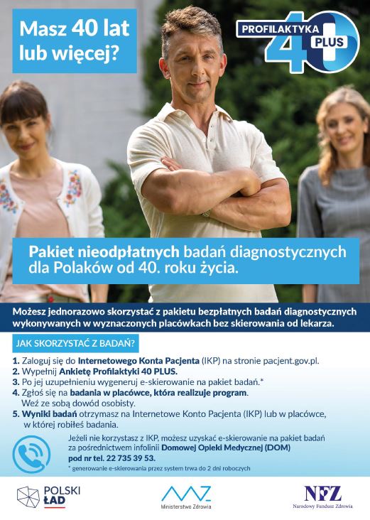 ?Profilaktyka  40 plus? ? zachęcamy do korzystania z programu