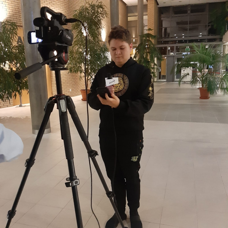 Uczniowie z technikum reklamy wzięli udział warsztatach dziennikarskich