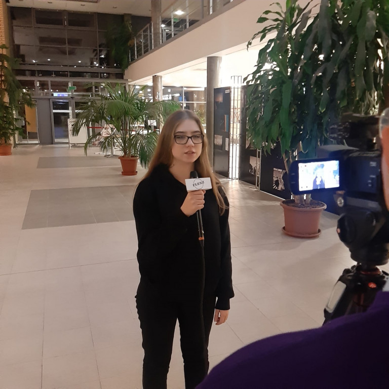 Uczniowie z technikum reklamy wzięli udział warsztatach dziennikarskich