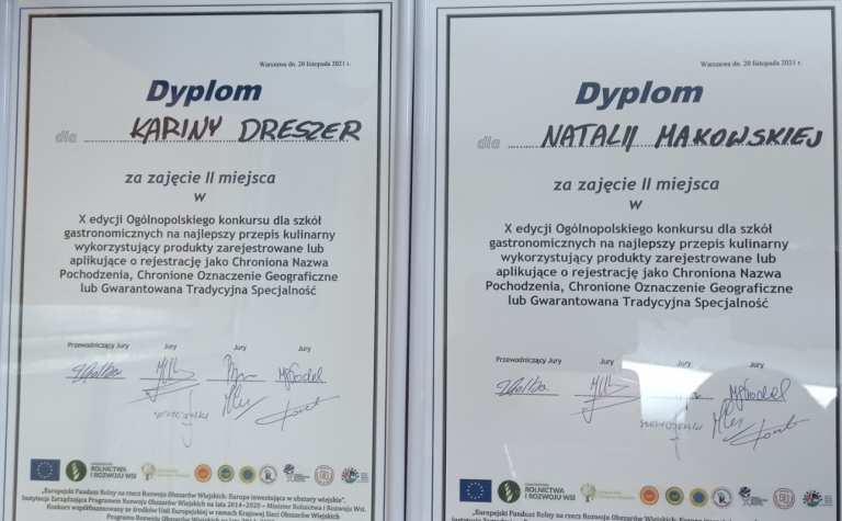 Uczennice z Żychlina na podium ogólnopolskiego konkursu kulinarnego