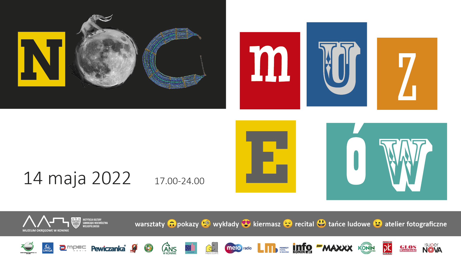 grafika promująca Noc w Muzeum Okręgowym