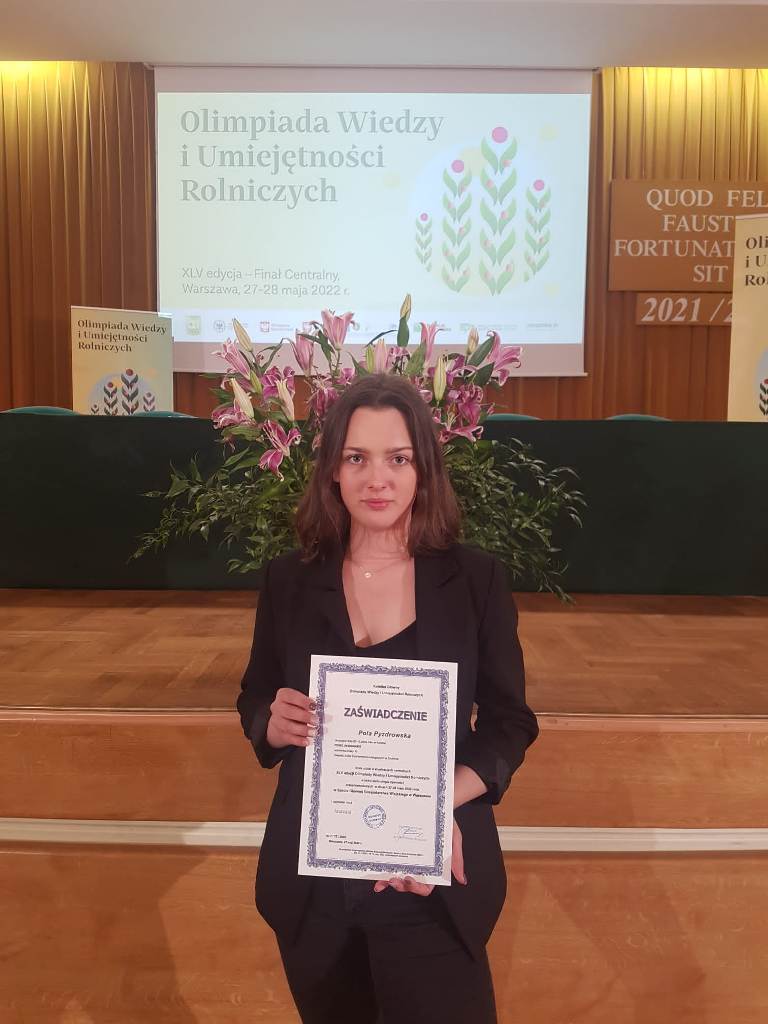 Uczennica z Żychlina laureatką prestiżowej olimpiady