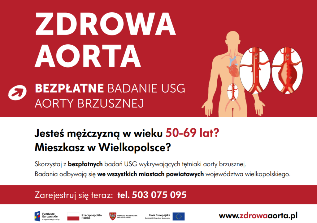 Baner - zaproszenie na badanie aorty brzusznej