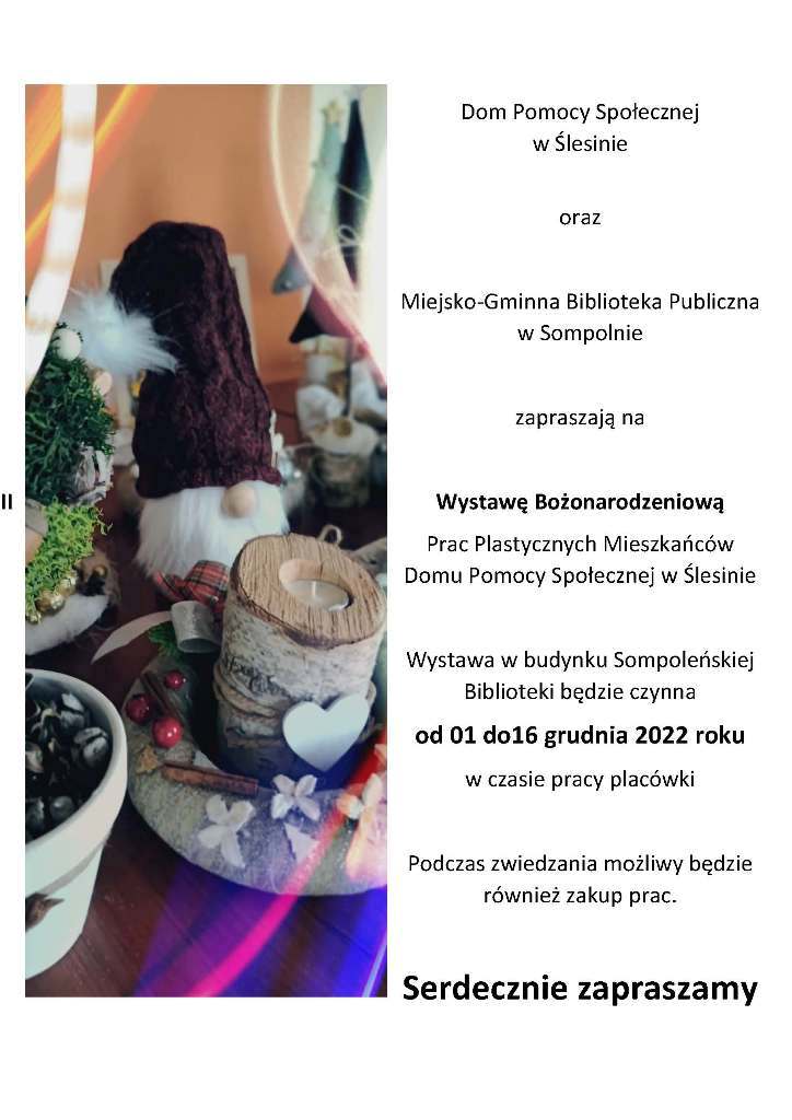 Plakat - Wystawa Bożonarodzeniowa