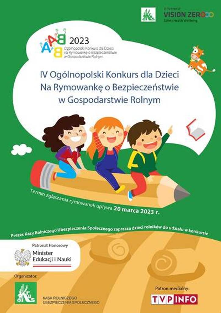 Plakat konkursu na rymowanki