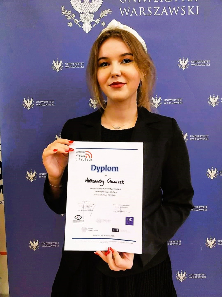 Sukces uczennicy z ZSEU w Żychlinie