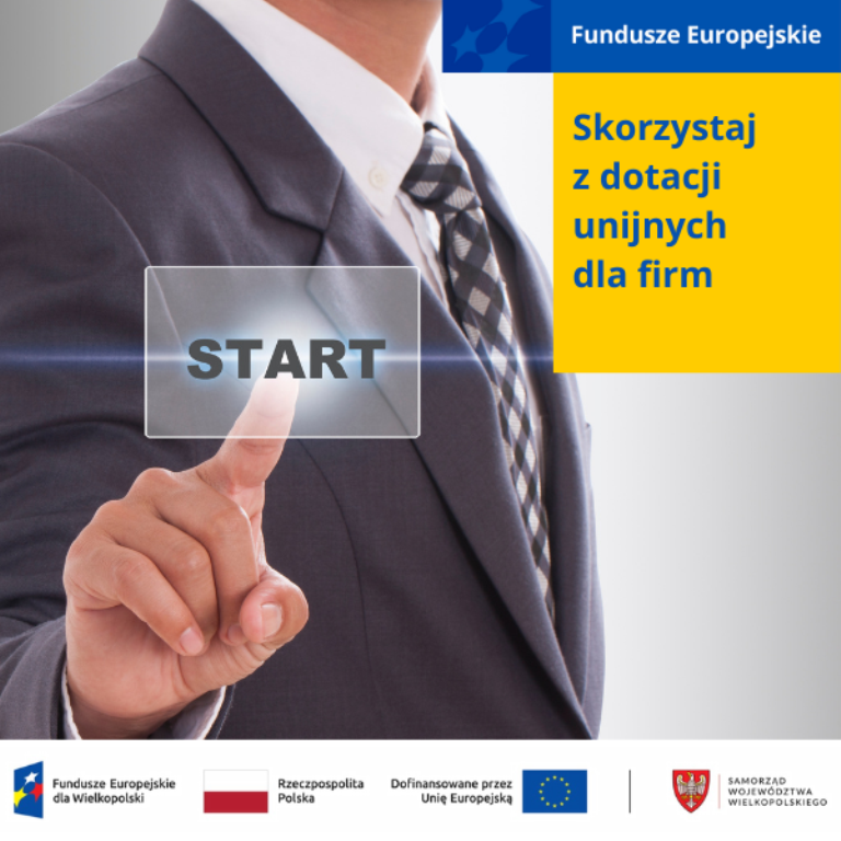 Plakat - dotacje unijne dla firm