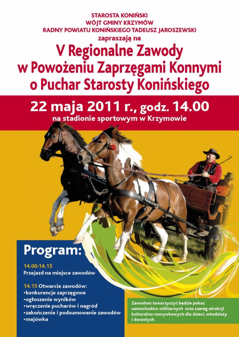 V Regionalne Zawody w Powożeniu Zaprzęgami Konnymi o Puchar Starosty Konińskiego