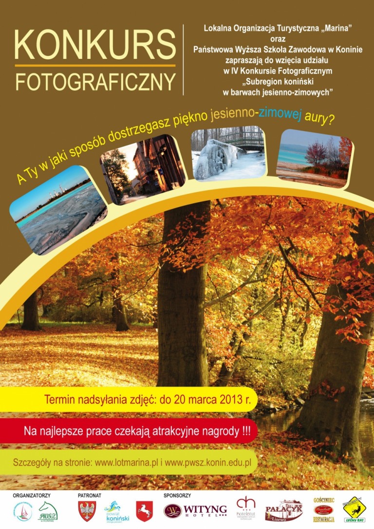 Plakat - Subregion koniński w barwach jesienno-zimowych