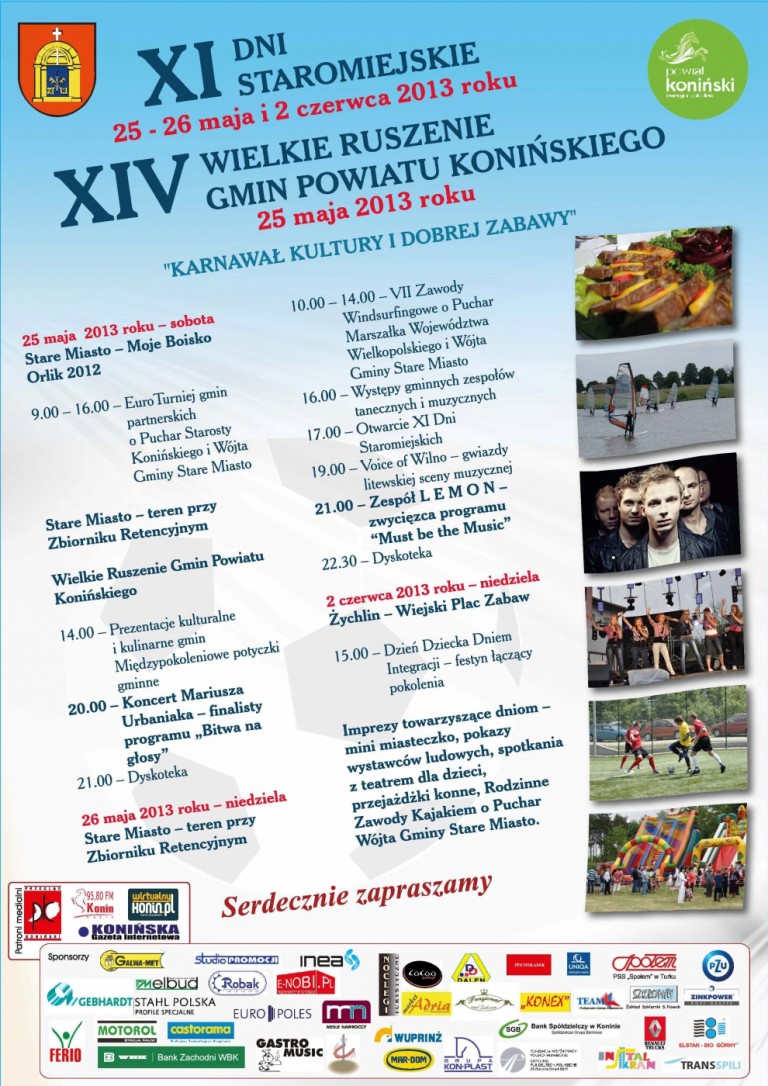 Plakat – 14. Wielkie Ruszenie Gmin Powiatu Konińskiego