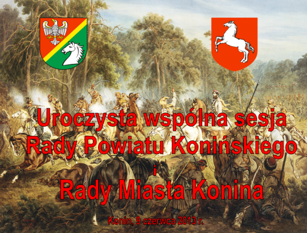 Uroczysta wspólna sesja Rady Powiatu Konińskiego i Rady Miasta Konina
