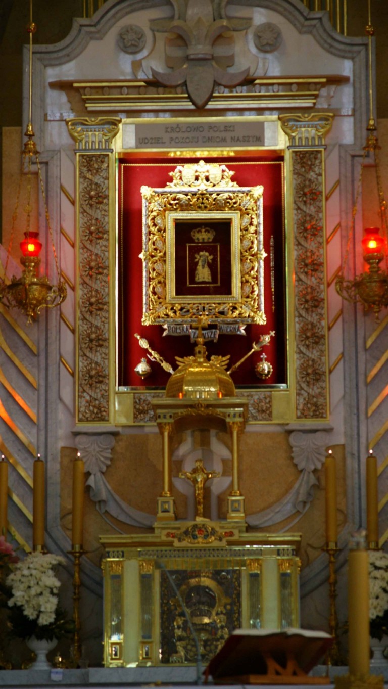 Obraz NMP w ołtarzu głównym licheńskiej Bazyliki