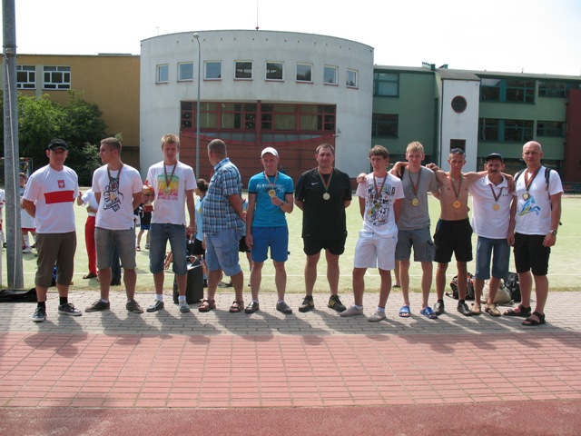 Mistrzowie Wielkopolski w piłce nożnej mężczyzn podczas Spartakiady Wojewódzkiej